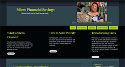 Desktop Screenshot of microfinancialsavings.org